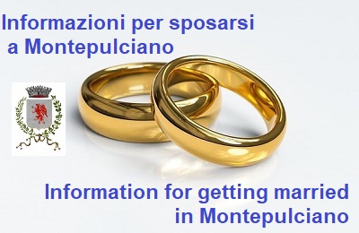 Sposarsi a Montepulciano? Getting married in Montepulciano?