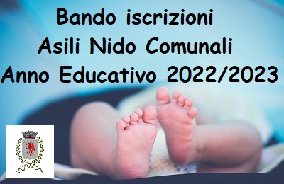 Bando per iscrizioni agli Asili Nido Comunali a.e. 2022/2023