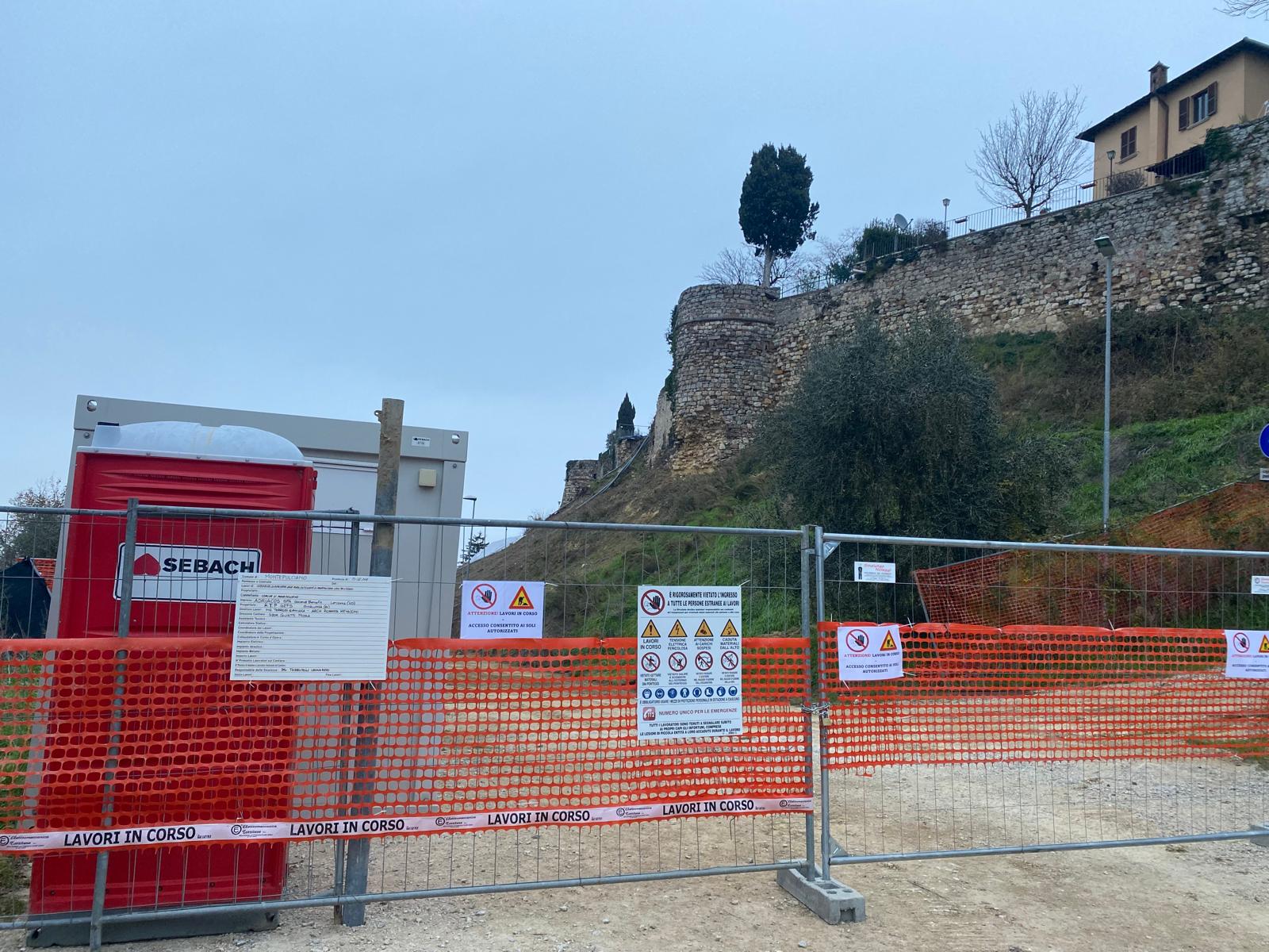 Cantiere Mura Castellane sotto via di Collazzi