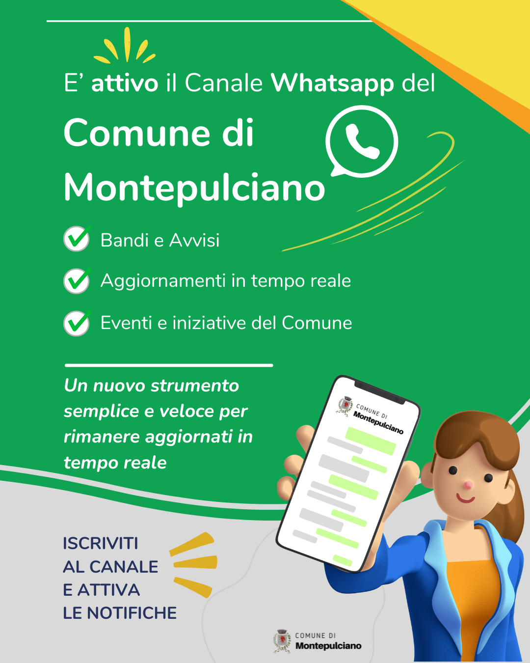 whatsapp comune montepulciano